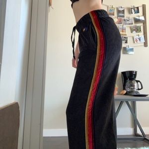Aviator Nation Black Velvet Sweatpants
